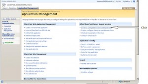 Integration of Excel Services