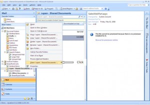 Integration of Outlook